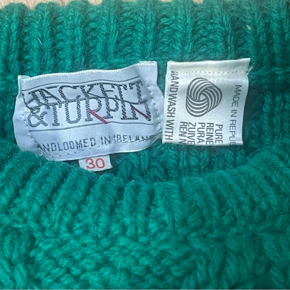 Hackett & Turpin  Irish 100% New Wool  Kids Sweate Sz 30 - Picture 8 of 8